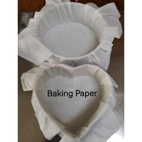 [Ready Stock] {Part 2/3} Round & Side Liner Greaseproof paper Parchment paper Baking paper for Basque Burnt Cheesecake