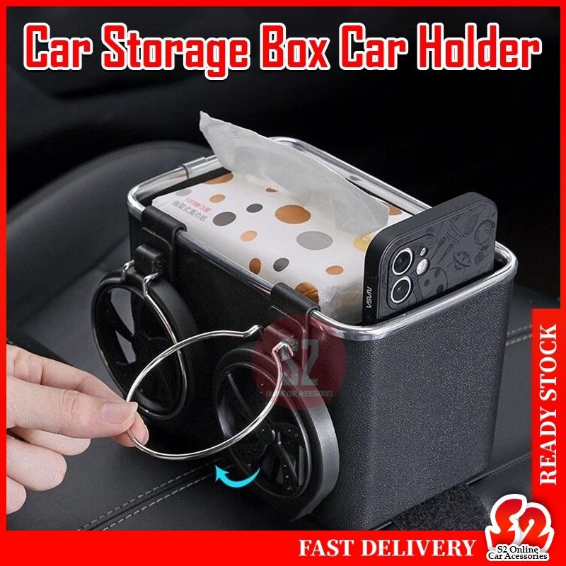 Car Armrest Storage Box Upgrade Box Water Cup Holder Tissue Box Coffee