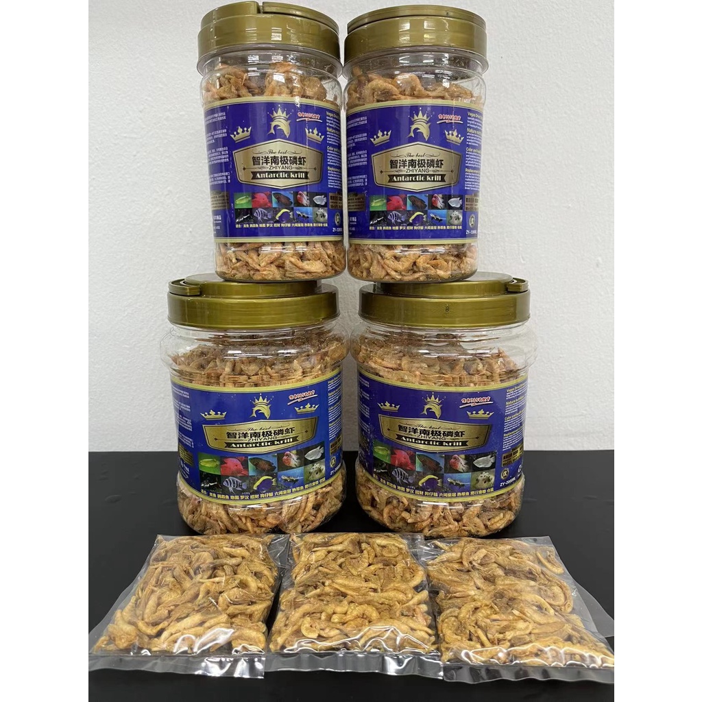 **Ready Stock** Zhi Yang Premium Aquarium Shrimp Food Dried Krill Feed