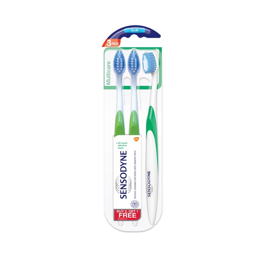 Sensodyne Toothbrush Multicare Soft 3s | Shopee Malaysia