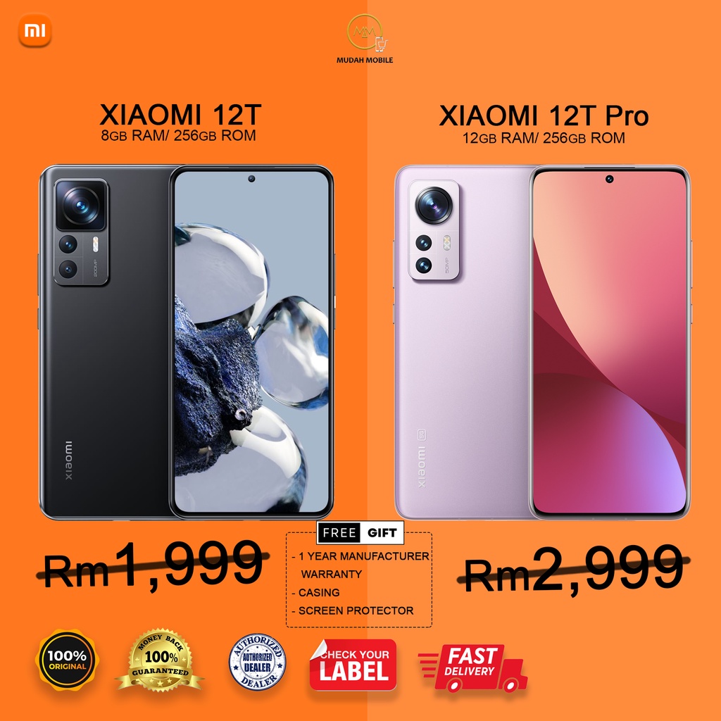 XIAOMI MI 12T 5G [8GB+256GB] 12T PRO 5G [12GB+256GB] 100 Original 1