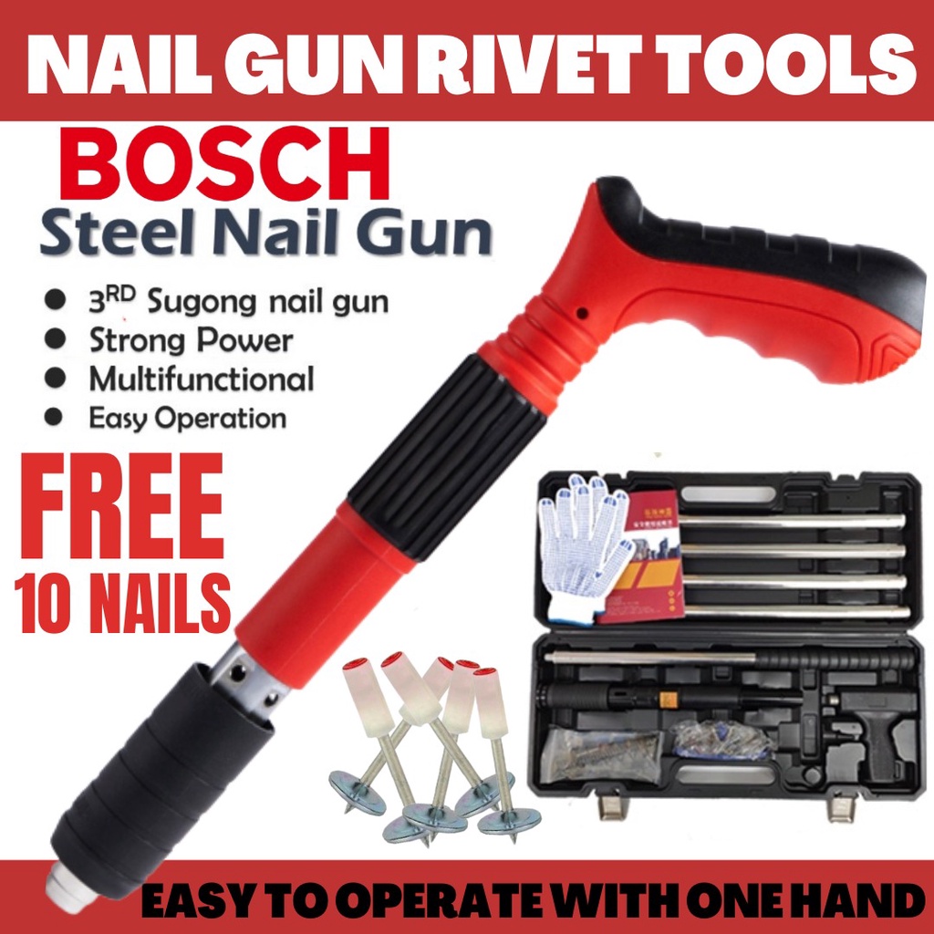 Bosch Rivet Gun Tufting Gun Manual Steel Nails Gun Concrete Rivet Tool Steel Wall Anchor Wire