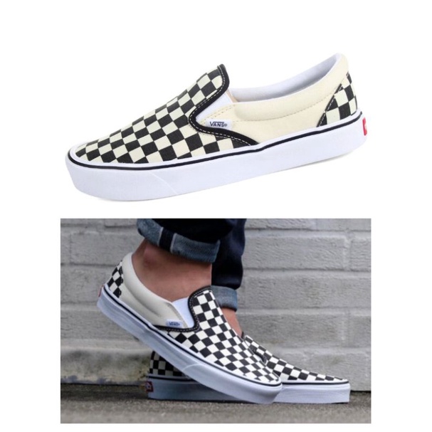 KASUT VANS SLIP ON CHECKERBOARD VANS SHOES READY STOCK MALAYSIA