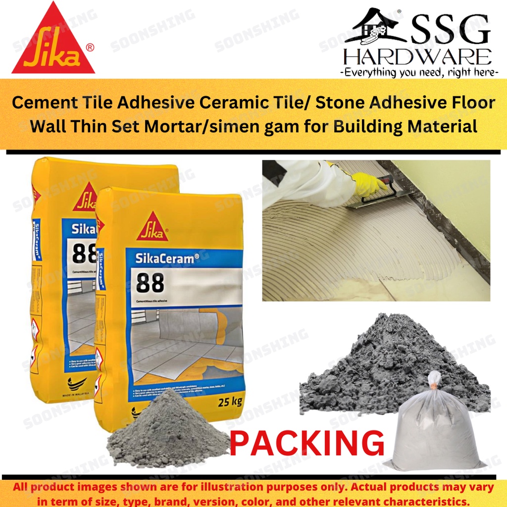 SSG400 2Kg 3Kg Cement Tile Adhesive Ceramic Tile/ Stone Adhesive Floor ...