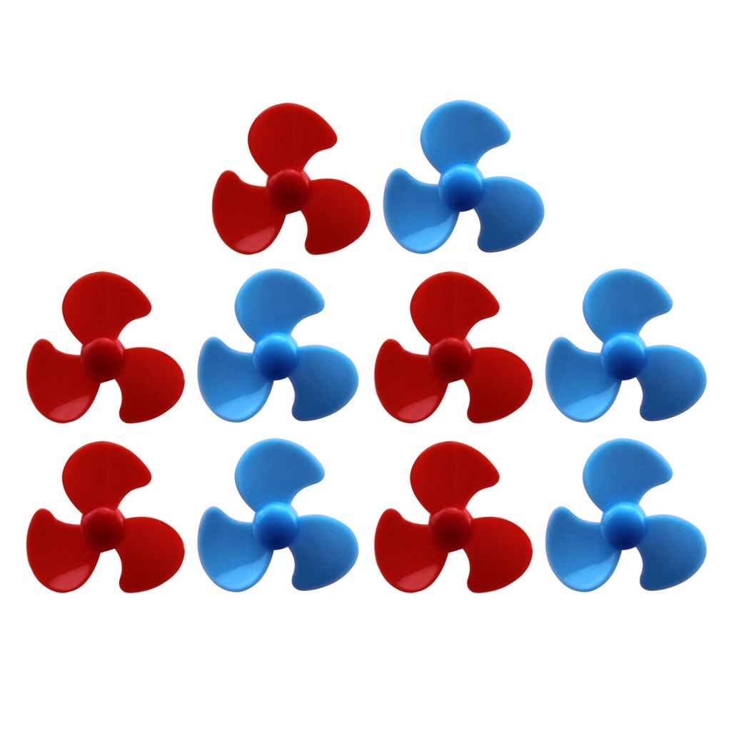30x DC Motor Propeller 30mm - 3-Blatt Kunststoff Für Modellbau & RC Boote
