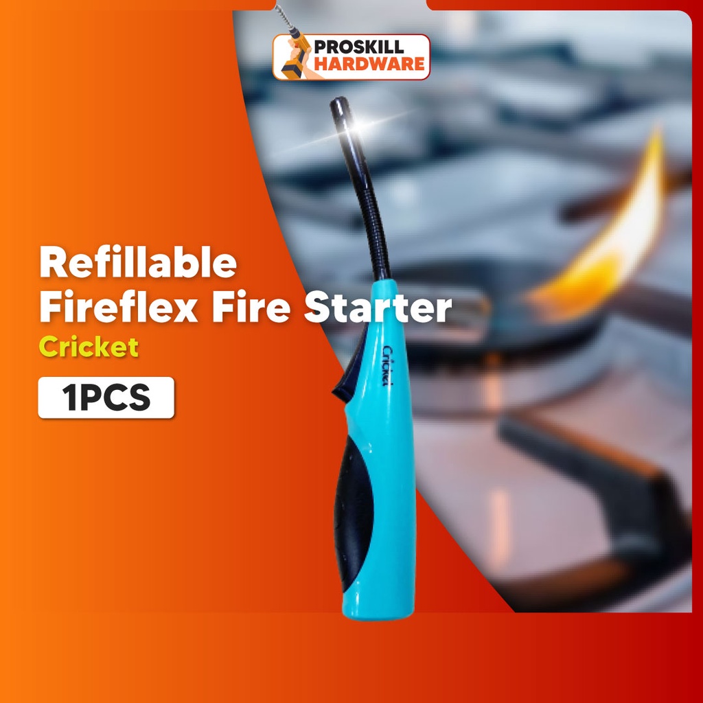 PROSKILL HARDWARE Gas Lighter Refillable Cricket Fireflex Gas BBQ Fire Starter Lighter Camping / Pemetik Api Dapur / 打火机