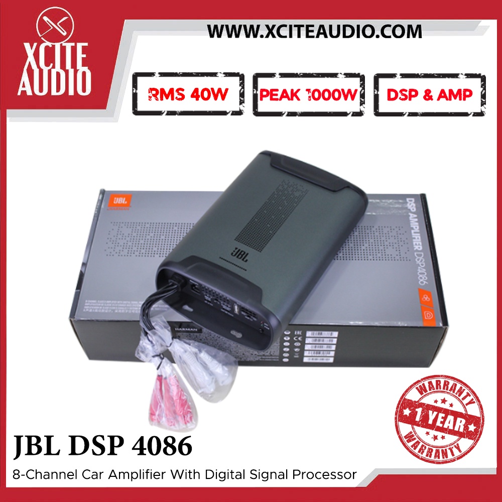 JBL DSP4086 8channel car amplifier with digital signal processing 40