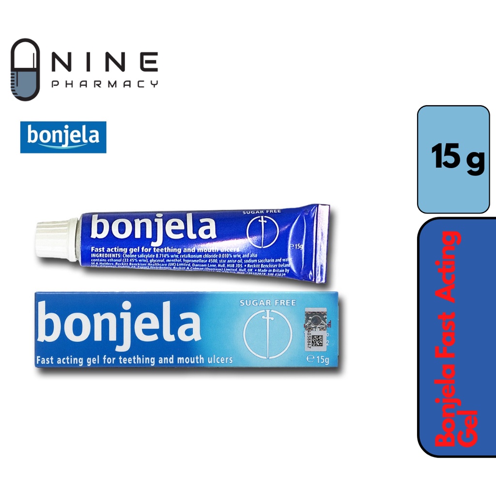 Bonjela Fast Acting Gel For Teething And Mouth Ulcers 15g Shopee Malaysia