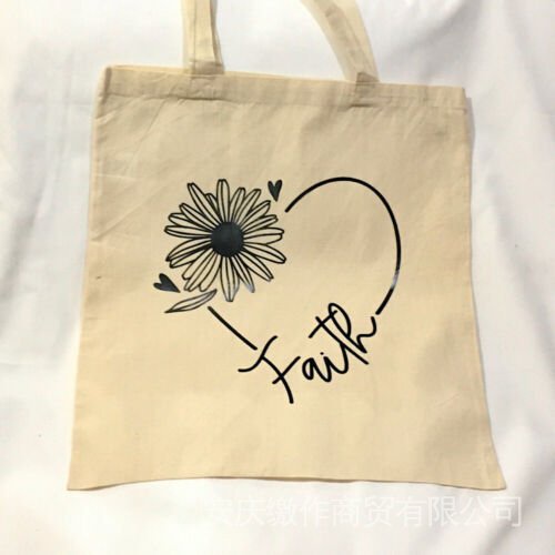 Eco Friendly Large Shopper bag 15" x 17" - FAITH - Strong, reliable & reusable 0BSY