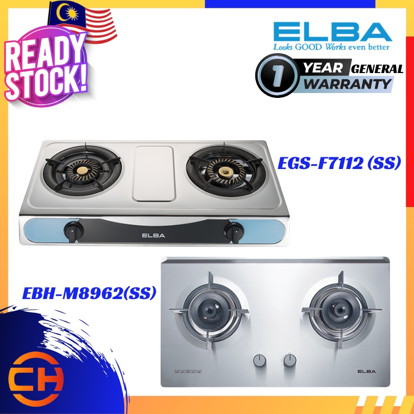 Elba EBHM8962(SS) 2 Burner Built in Hob / Gas Stoves Stainless Steel