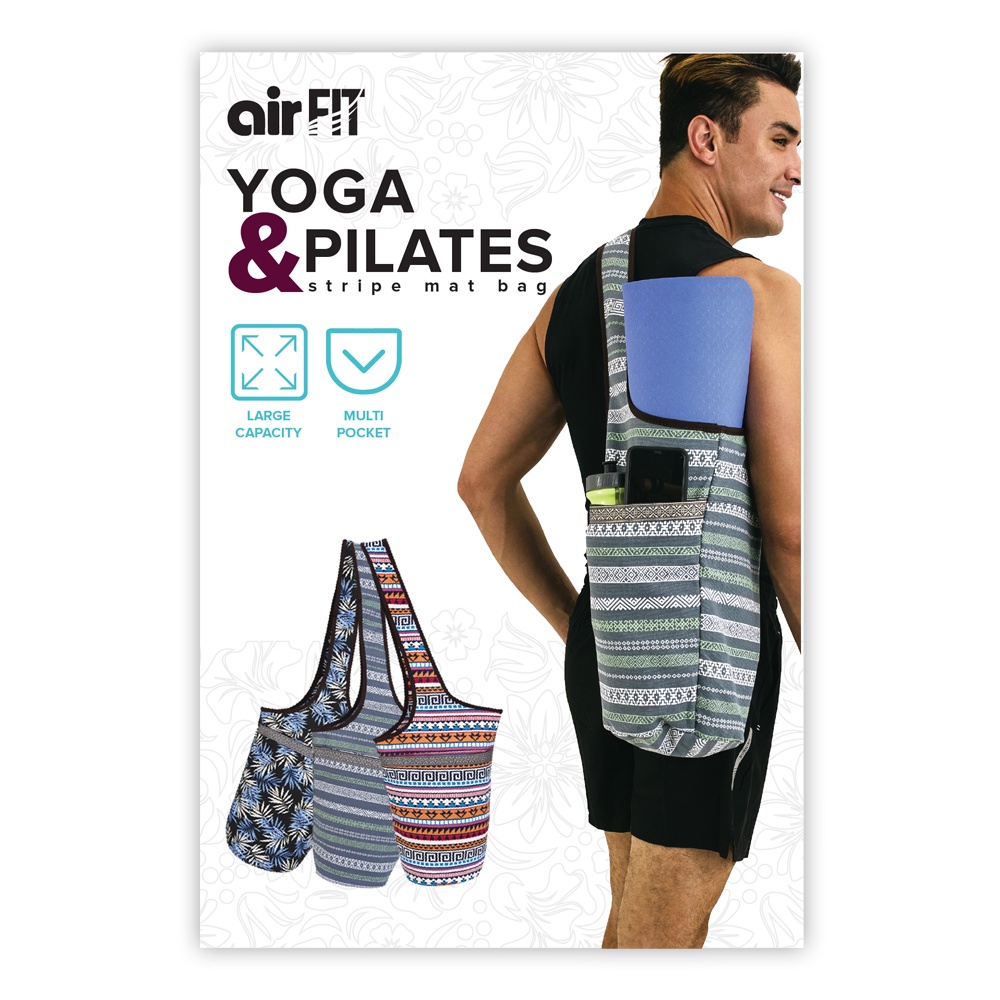AIRFIT YOGA PILATES MAT BAG STRIPE Shopee Malaysia