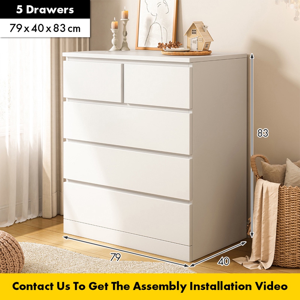 FREE SHIPPING!!! SNOW SERIES Bedroom Concept Chest Drawer Storage Drawer / Drawer baju /Almari Laci *THIS WEEK ONLY*