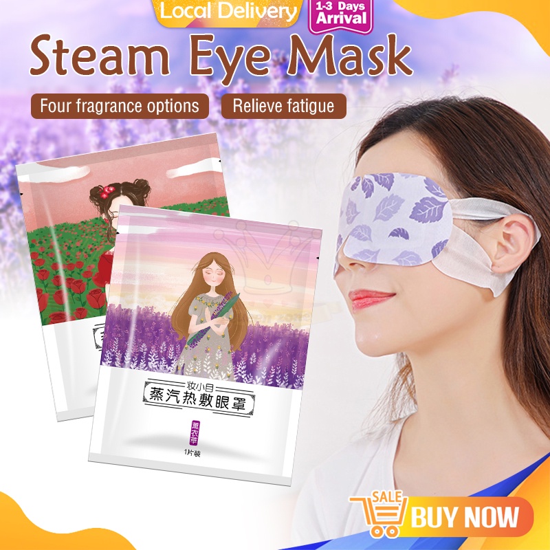 READY STOCK Steam Hot Compression Eye Mask Sleep Eye Cover 蒸汽眼罩 蒸汽热敷眼罩 睡眠眼罩 舒缓眼睛压力
