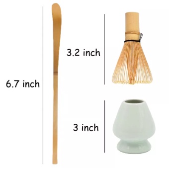 Maredash Natural Bamboo Matcha Whisk Set - Handmade Chasen For Perfect Matcha