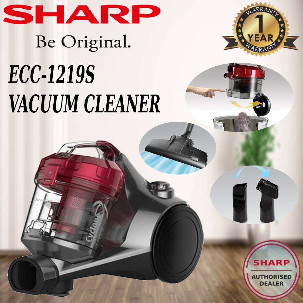 SHARP 1200W BAGLESS VACUUM CLEANER ECC1219S Shopee Malaysia