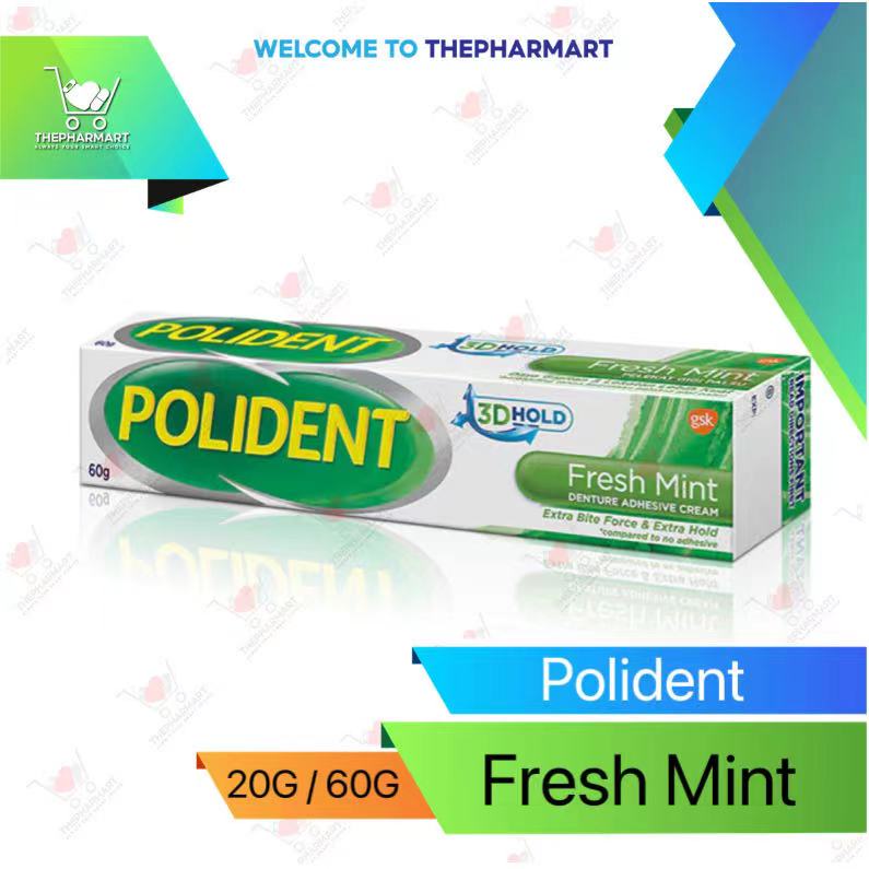 Polident FRESH MINT Denture Adhesive Cream (20g / 60g) Shopee Malaysia
