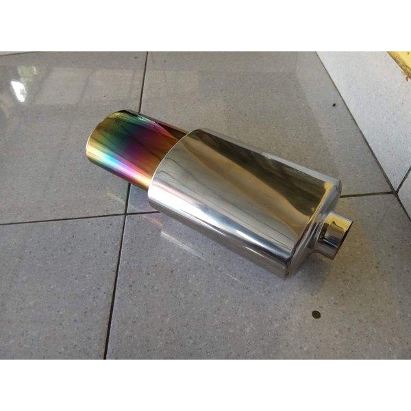 Hks Baby Muffler Car Exhaust Rainbow Rainbow Oval Sound Bass Gahar Shopee Malaysia