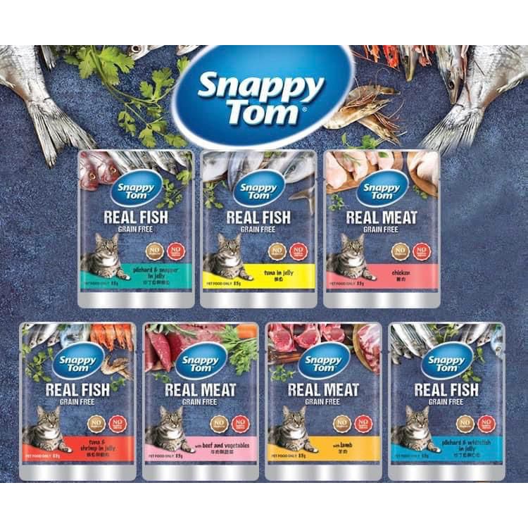 Snappy Tom Pouch Wet Food - 85g | Shopee Malaysia
