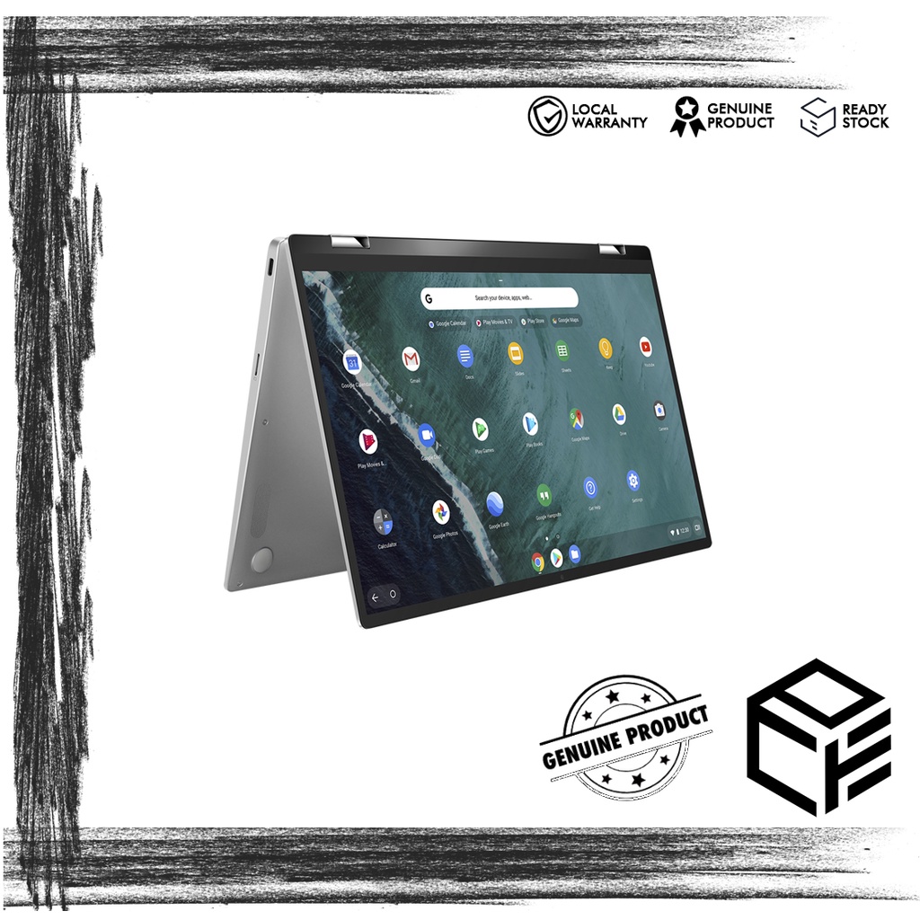 ASUS Chromebook C434T 14" I5 8e Gen SSD 128 Go Gris (pour Pièces / Ne Fonctionne Pas)