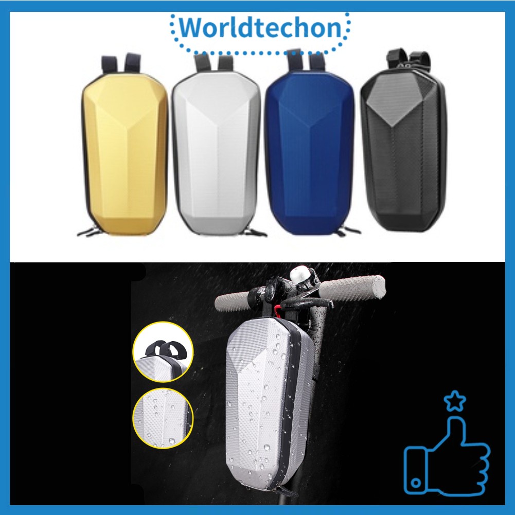 Electric Scooter Storage Bag B-SOUL EVA Hard Shell Scooter Waterproof Bicycle Skateboard Front Hanging Bag