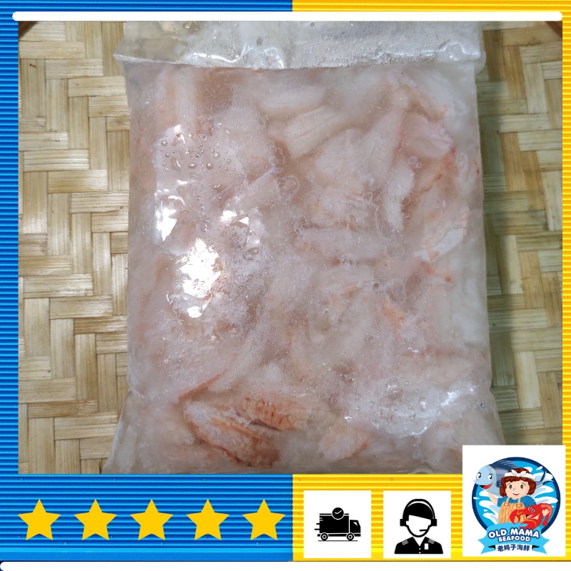 Sungai Besar Pure Flower Crab Meat / 大港纯花蟹肉 (300gm/pkt) Isi Daging Ketam Bunga Fresh - Old Mama Seafood