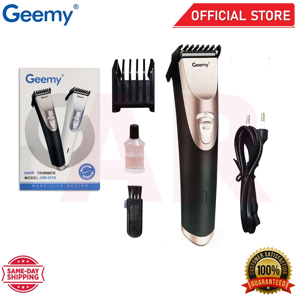 Geemy GM 6576 Hair Clipper Rechargeable Hair Trimmer Men Beard Trimmer
