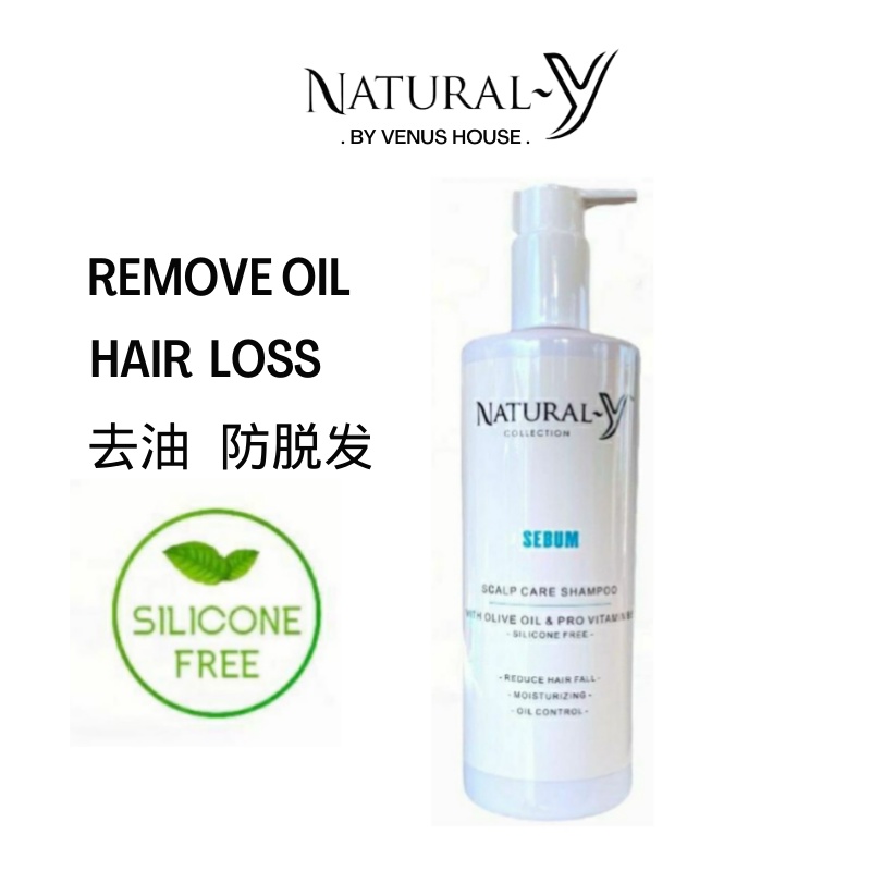 Natural Y Sebum Shampoo for oily scalp hair loss去油防脱发洗发水500ml | Shopee  Malaysia