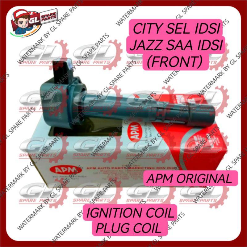 HONDA CITY SEL IDSI JAZZ SAA IDSI (FRONT) IGNITION COIL PLUG COIL 100 ORIGINAL APM Shopee