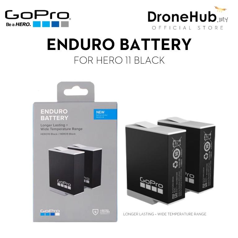 Gopro Hero11 , Hero10 & Hero9 Enduro Rechargeable Battery (2 Pack ...