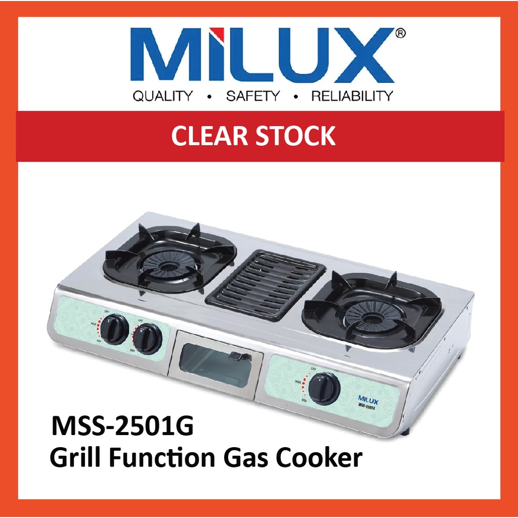 Three Burner Gas Cooker BEST SELLER Gas Cooker with Grill MSS2501G1