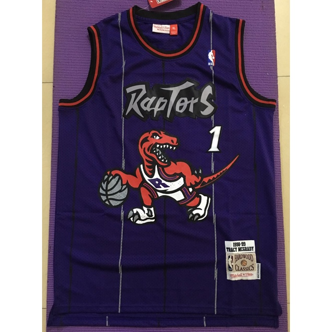  Tracy McGrady Toronto Raptors Mitchell & Ness Swingman Jersey  Purple (Large) : Sports & Outdoors