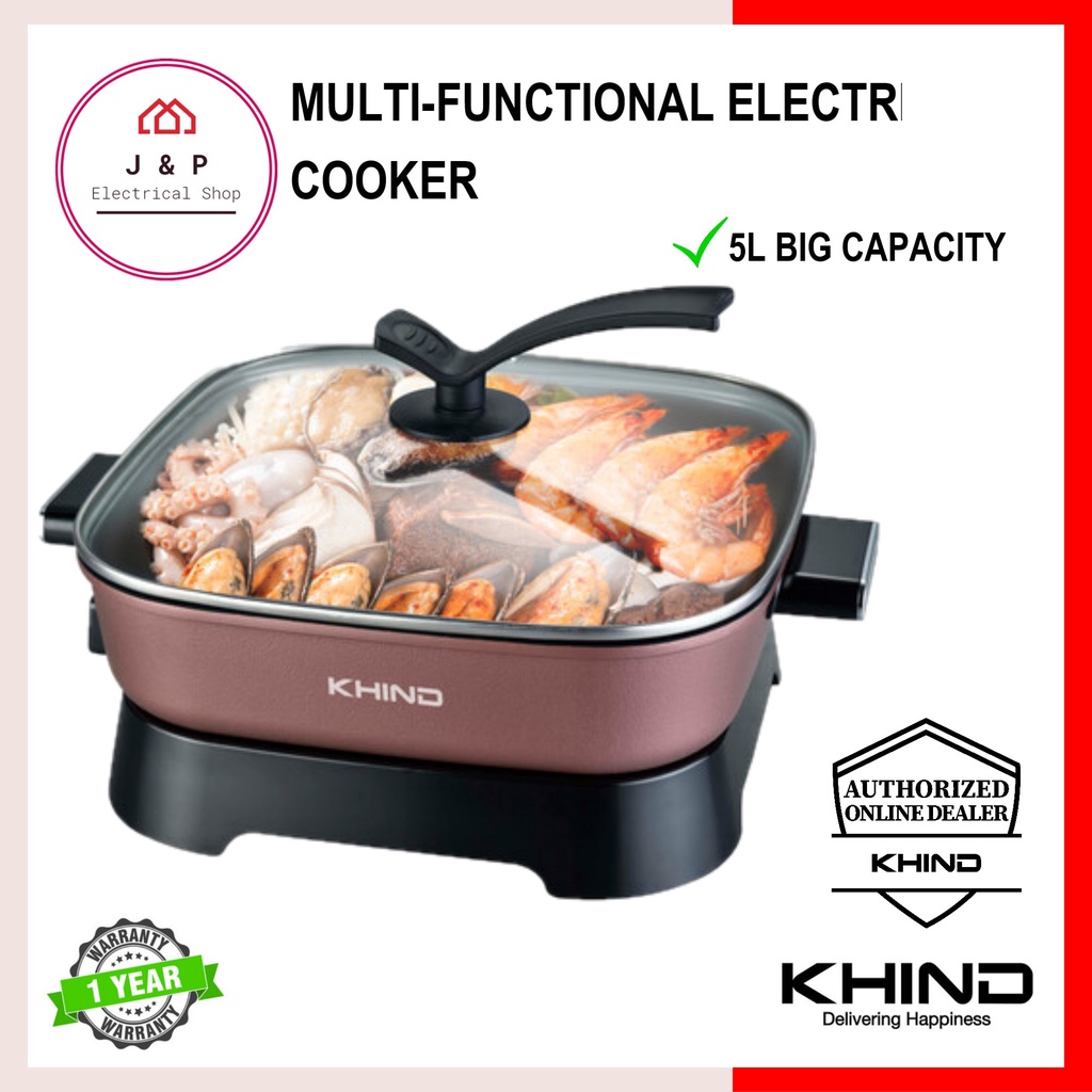 KHIND Multifunction Electric Skillet 5L HP7000 [ READY STOCK]