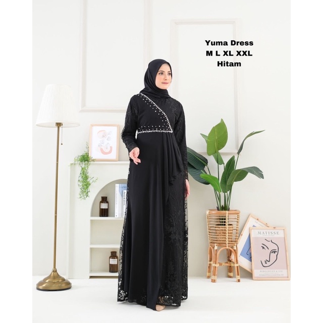 Gamis Yuma Dress Premium/Gamis Tulle Party Combination Sequin/Gamis Original/Gamis Pesta/Gamis Premium/Gamis/Baju Gamis Women/Yuma Premium Dress/Duyung Dress/Tulle Mix Dress / Gamis