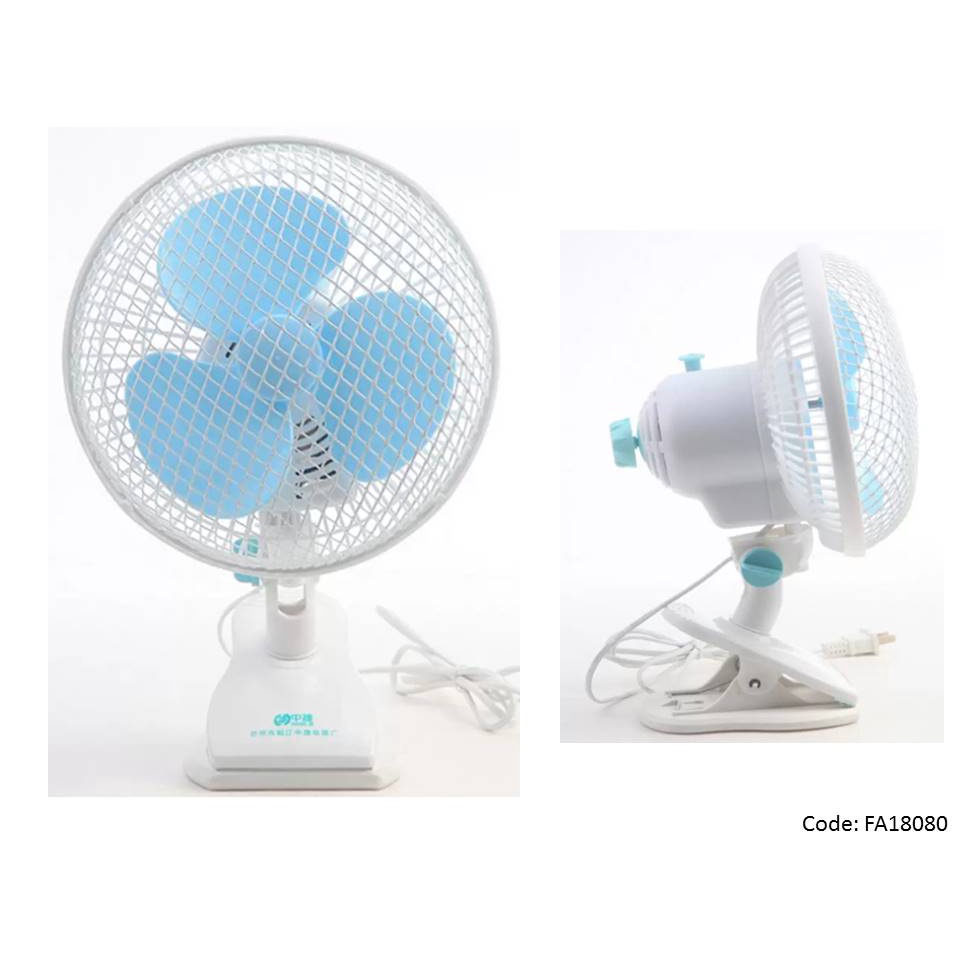 Cyclone 8 INCH POWERFUL PORTABLE FAN ADJUSTABLE TABLE FAN CLIP FAN & 3