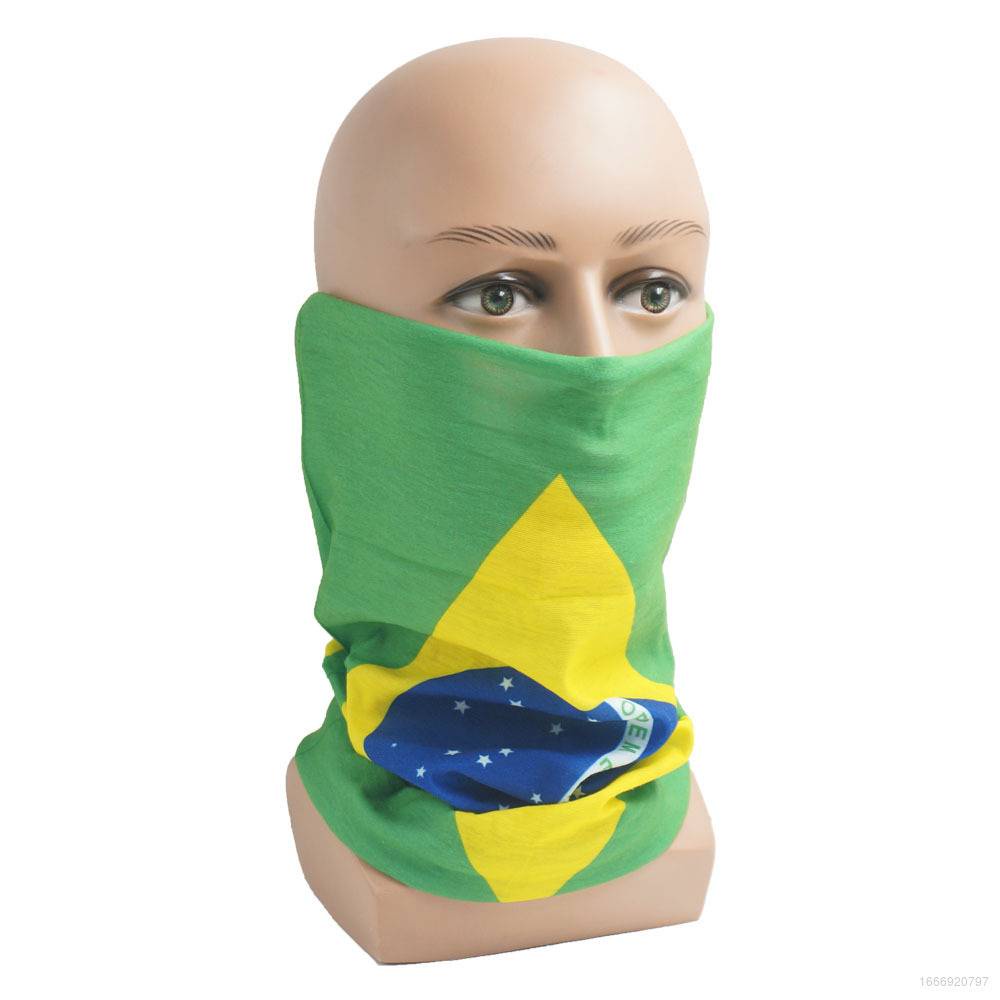 The FIFA World Cup Qatar 2022 Flag magic bandana multifunctional bib sunscreen ice silk cycling