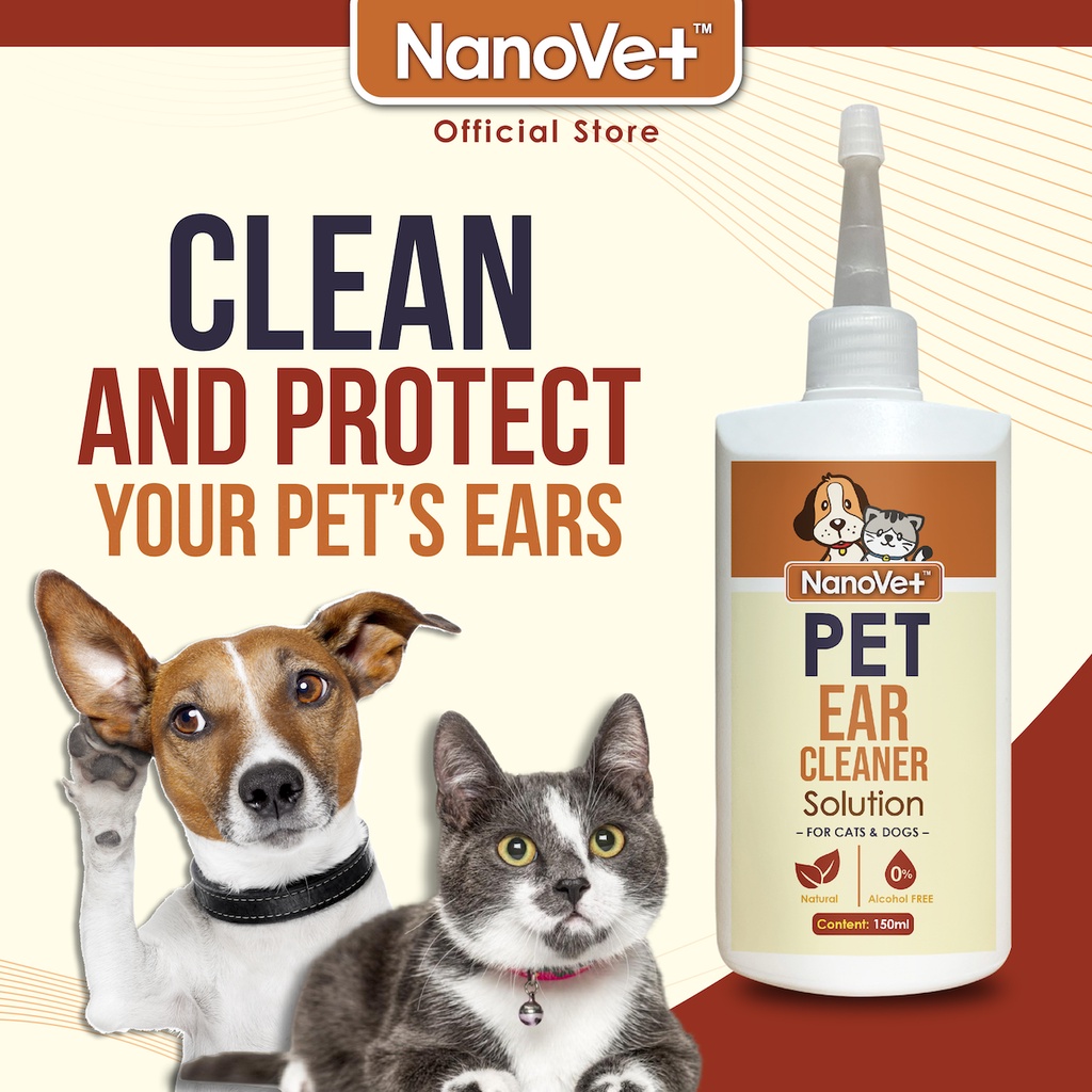 Nanovet™ Pet Ear Cleaner Solution for Cat and Dog (150ml) Shopee Malaysia