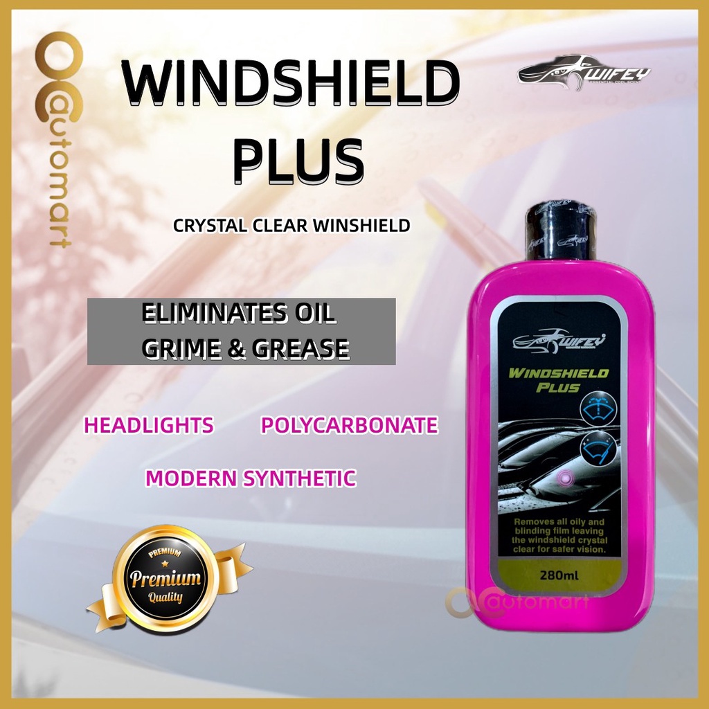 Wifey Windshield Plus 280ML Crystal Clear Windshield For Car