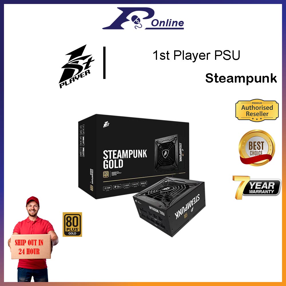 1st Player PSU Steampunk PS-650SP / PS-750SP / PS-850SP ( Full Modular ...