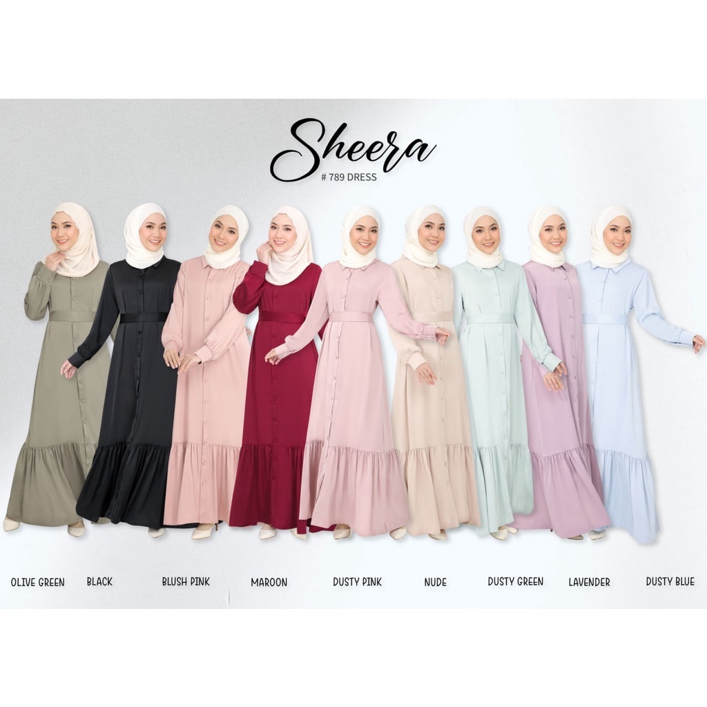 CC SHEERA ELEGENT DRESS NURSING AND WUDHU FRIENDLY MUSLIMAH DRESS CUTE BRIDESMAID DRESS