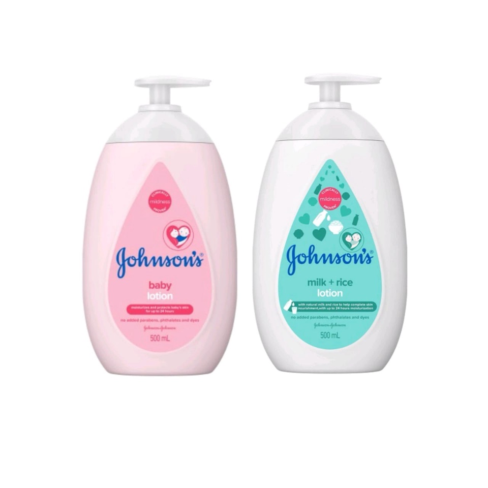 ( OFFER !!! )JOHNSONS BABY LOTION JOHNSONS MILK+RICE LOTION 500ML