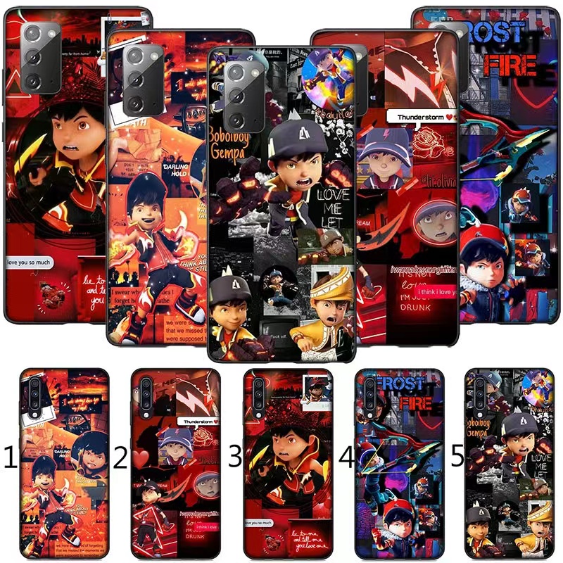 Honor 70 6 Plus X9 Lite X6 X8 X7 7S 7X Play Black soft Phone case boboiboy gempa Cartoon