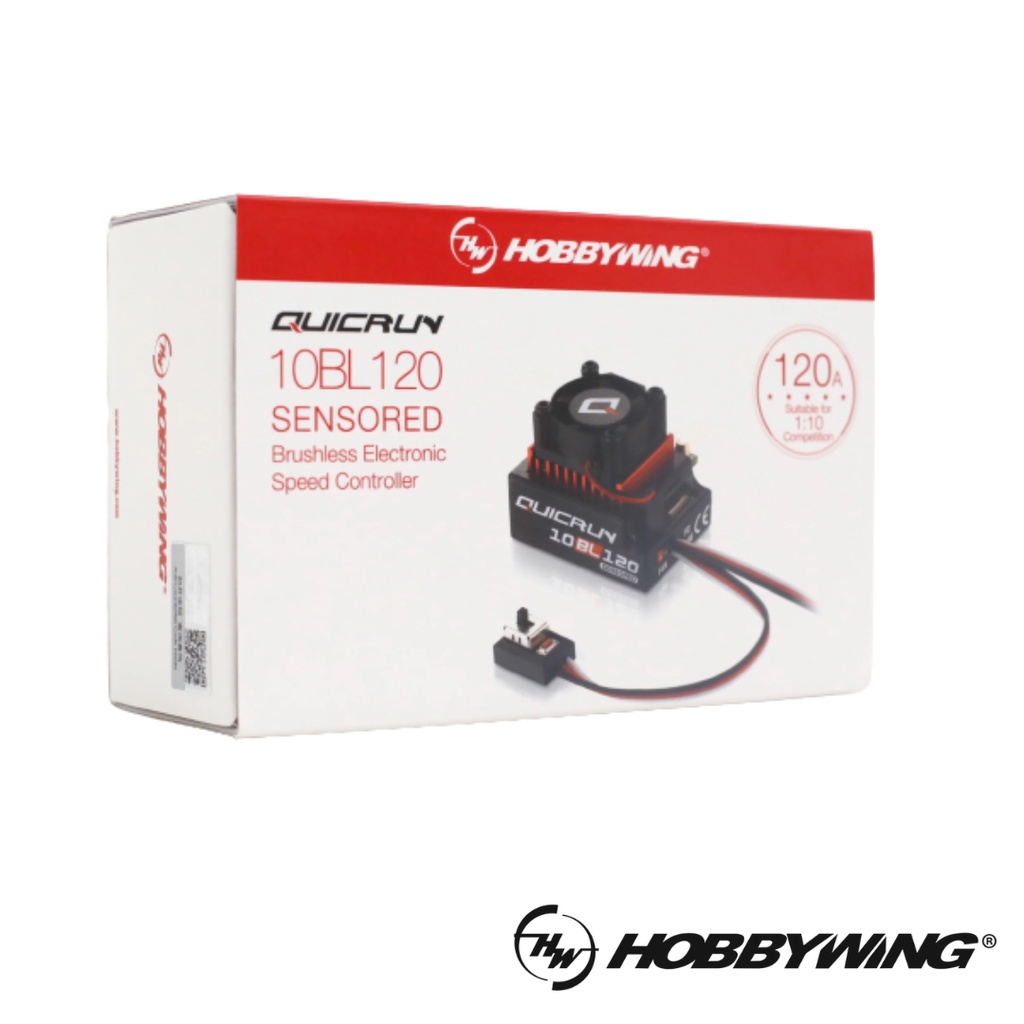 HobbyWing 30125000 QUICRUN 10BL120 ESC (1/10th scale 120A sensored ...