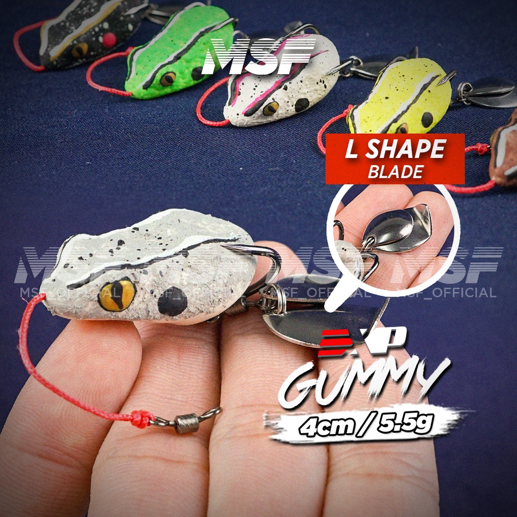 [MSF] EXP Gummy Soft Frog Thailand | 4cm / 5.5g | Haruan Killer | Katak ...
