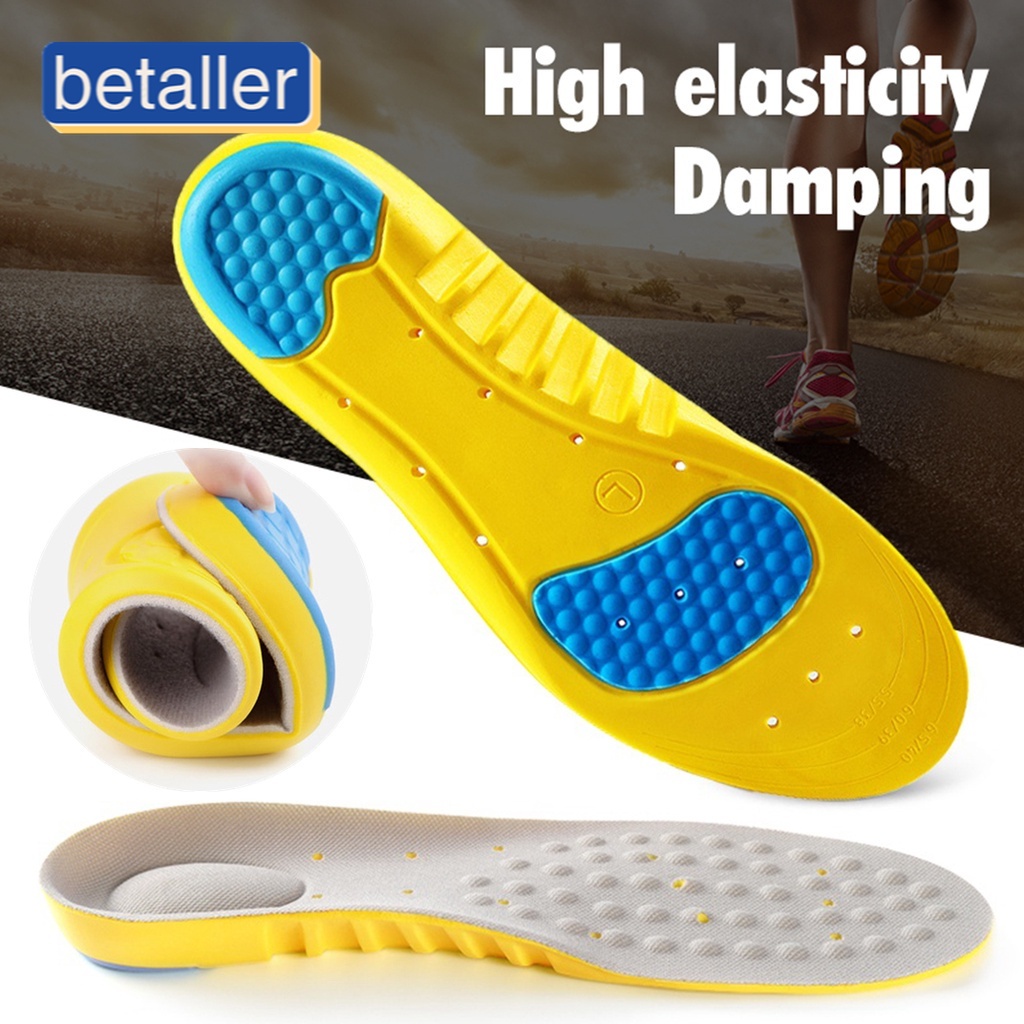 Memory Foam Orthotics Arch Pain Relief Support Sports Shoes Insoles ...