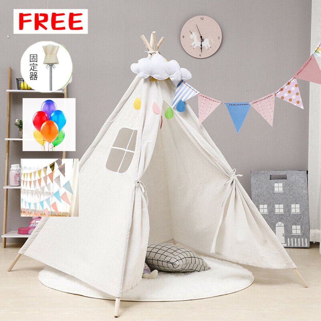 khemah kanak2 Triangle Tent Children's Tent Carva Tipi Teepee Tent For