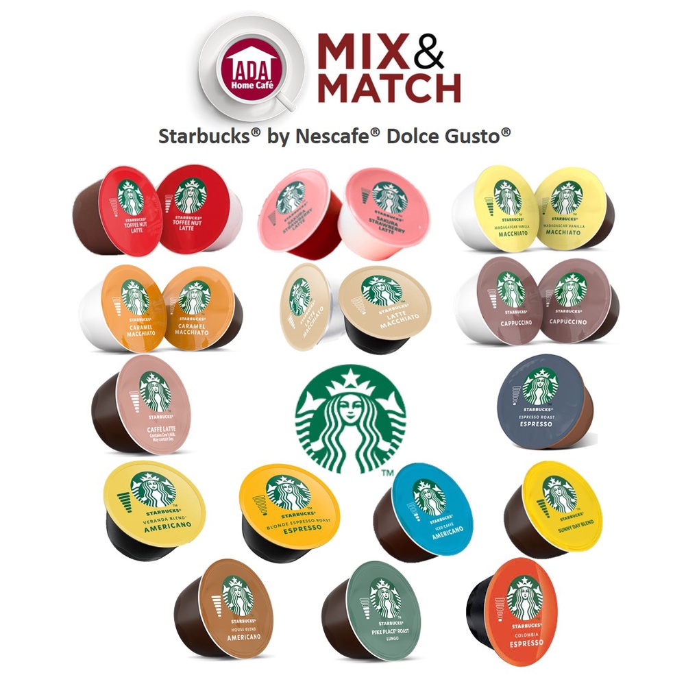 Starbucks by NESCAFÉ Dolce Gusto Coffee Capsule Mix & Match Toffee Nut
