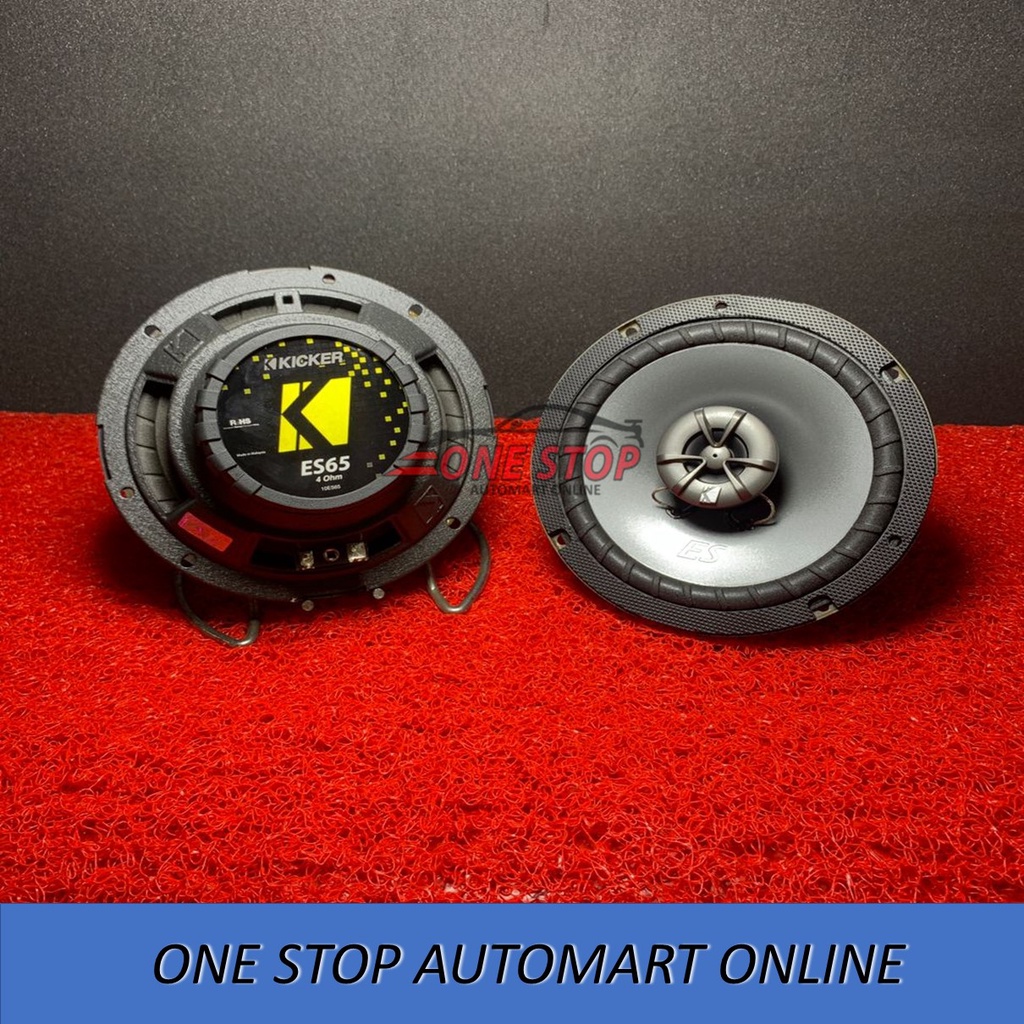 Kicker 6.5" 2 Way Coaxial Speaker(Es 65) kereta proton perodua toyota