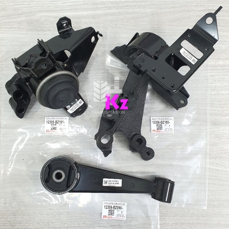 PERODUA BEZZA/ AXIA 1.0 (20172022) 3 IN 1 SET ENGINE MOUNTING KIT