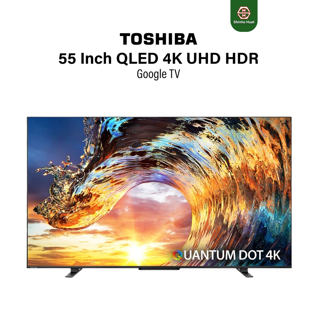 Toshiba 55 Inch QLED TV 4K UHD HDR Google TV Android TV Smart TV 55M550LP Shopee Malaysia