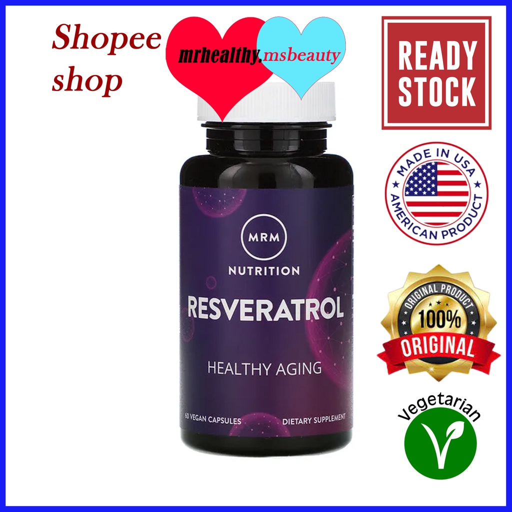 MRM Nutrition, Resveratrol, 60 Vegan Capsules Supports Cardiovascular